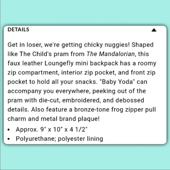 Star Wars Grogu Loungefly Backpack - Picture 8 of 8